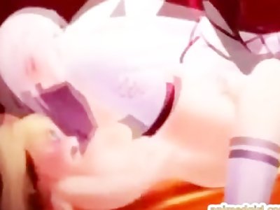 3D hentai maid gets hot drilled by shemale anime